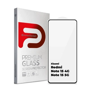 Скло захисне Armorstandart Edge Glue Curved Xiaomi Redmi Note 15 4G / Note 15 5G (ARM90044) зображення 1