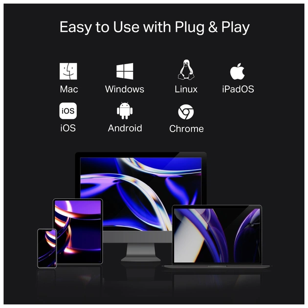 Концентратор TP-Link USB-C 7-in-1 3xUSB + HDMI + SD/TF + USB-C PD100W (UH7021C) - picture 12