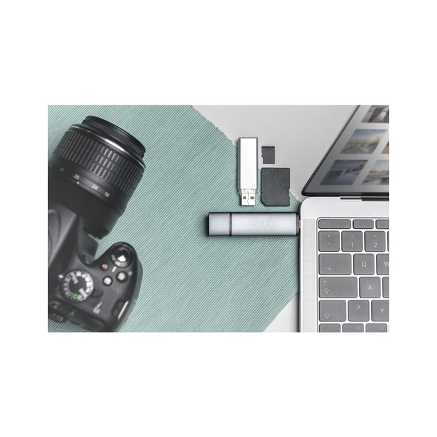 Зчитувач флеш-карт Digitus USB-C/USB 3.0 SD/MicroSD (DA-70886) - picture 9