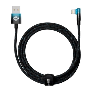 Кабель Baseus MVP 2 USB - Lightning (M/M), 2.4A, 2 м Black/Blue (CAVP000121) зображення 1