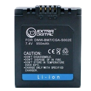 Акумулятор до фото/відео Extradigital Panasonic CGA-S002, DMW-BM7 (BDP2551) зображення 1