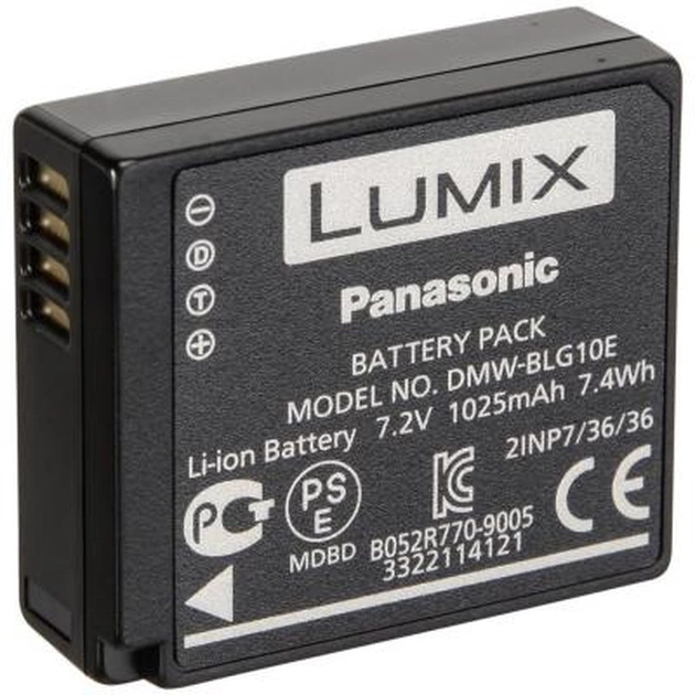 Акумулятор до фото/відео Panasonic DMW-BLG10E для Lumix DMC-GX80 (DMW-BLG10E) - изображение 1