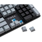 Клавіатура Vinga KBGM-090 LED Blue Switch USB Grey/Black (KBGM-090BL Grey/Black) - зменшене зображення 7