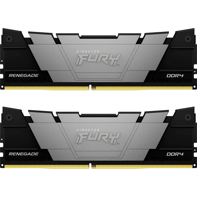 Модуль пам'яті для комп'ютера DDR4 16GB (2x8GB) 4266 MHz RenegadeBlack Kingston Fury (ex.HyperX) (KF442C19RB2K2/16) - изображение 1