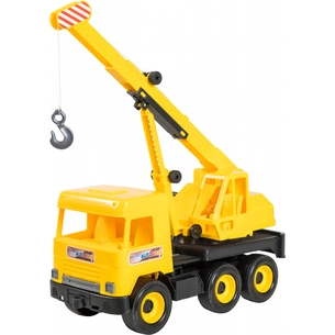 Спецтехніка Tigres Авто "Middle truck" кран (жовтий) в коробці (39491) зображення 1
