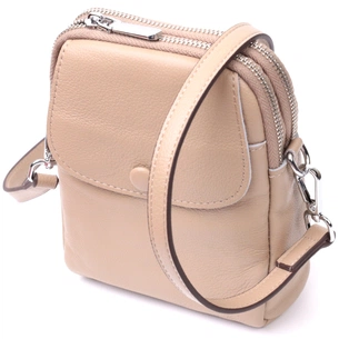 Сумка Vintage Жіноча на два відділення з натуральної шкіри Бежева (22400) зображення 1