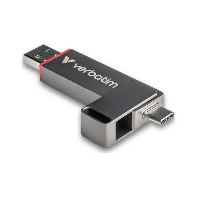 USB флеш накопичувач Verbatim 128GB QuickStick USB 3.2/USB-C (32040) - изображение 1