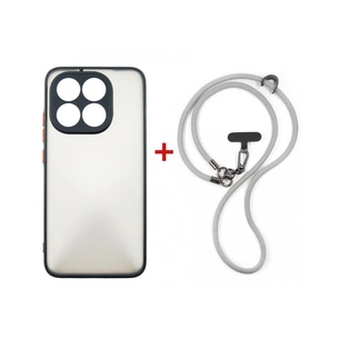 Чохол до мобільного телефона Dengos Case + Cross-body Strap Xiaomi 15T Black+Grey (DG-KM-CCRB-55) зображення 1