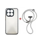 Чохол до мобільного телефона Dengos Case + Cross-body Strap Xiaomi 15T Black+Grey (DG-KM-CCRB-55) - зменшене зображення 1