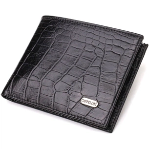 Портмоне Canpellini З натуральної шкіри Чорне (21867) зображення 1