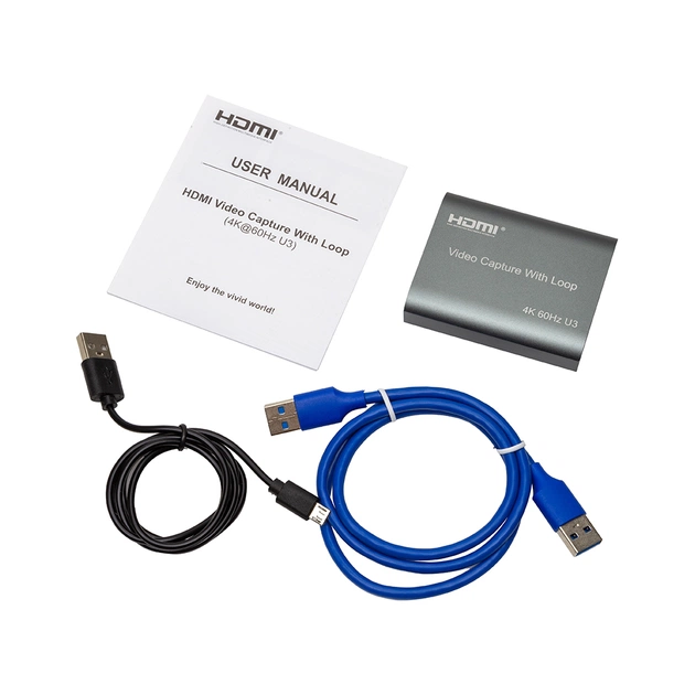 Пристрій захоплення відео PowerPlant HDVC8 HDMI USB3.0 4k/60hz (CA914180) - picture 2