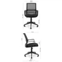 Офісне крісло Richman Джина Пластик Піастра Сітка чорна + синя (ADD0003026) - зменшене зображення 4