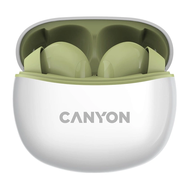Навушники Canyon TWS-5 Green (CNS-TWS5GR) - зображення 1