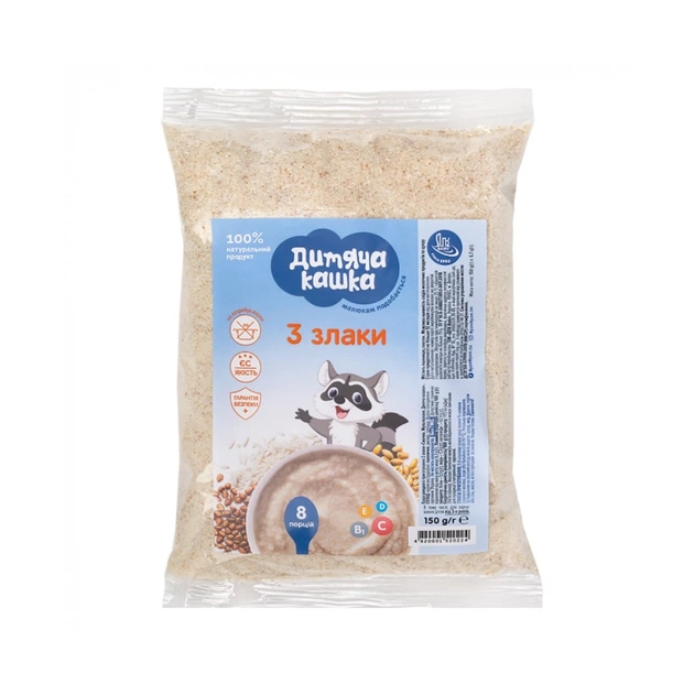 Дитяча каша Дитяча кашка 3 злаки 150 г (4820001520224) - picture 1
