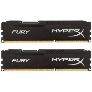Модуль пам'яті для комп'ютера DDR3 8Gb (2x4GB) 1866 MHz HyperX Fury Black Kingston Fury (ex.HyperX) (HX318C10FBK2/8) зображення 1