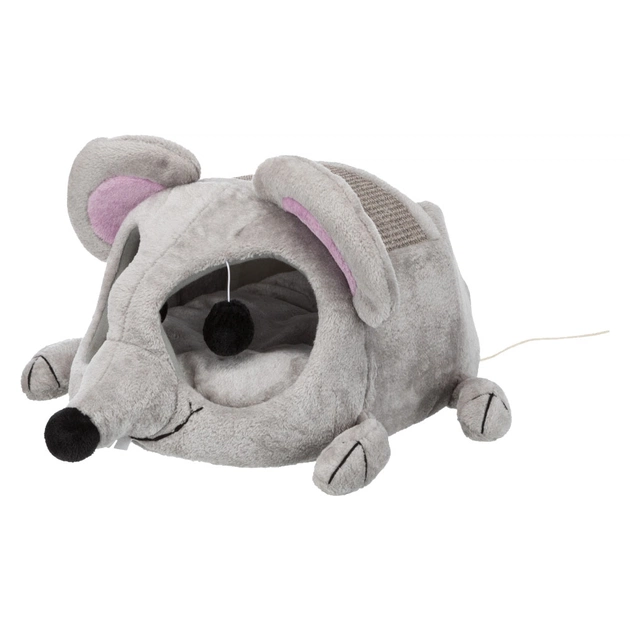 Будиночок для тварин Trixie Lukas з дряпкою 35х33х65 см (сірий) (4011905362908) - picture 1