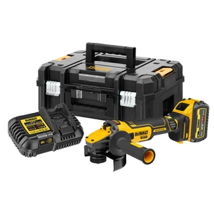 Шліфувальна машина DeWALT 18В XR Li-lon FLEXVOLT, 6Ah, 125 мм, 9000 об/хв, вага 1.81 кг (DCG409T1) зображення 1
