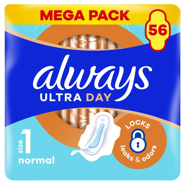 Гігієнічні прокладки Always Ultra Normal (Розмір 1) 56 шт. (8700216450348) - зображення 1