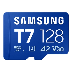 Карта пам'яті Samsung 128GB microSDXC class 10 UHS-I U3 V30 A2 T7 (MB-MB128T/WW) зображення 1