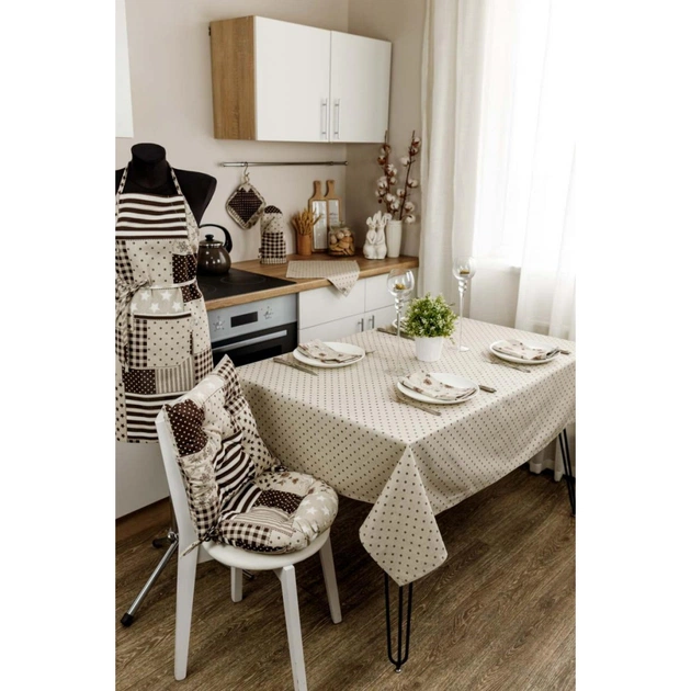 Фартух Прованс Печворк коричневий (031640) - picture 2