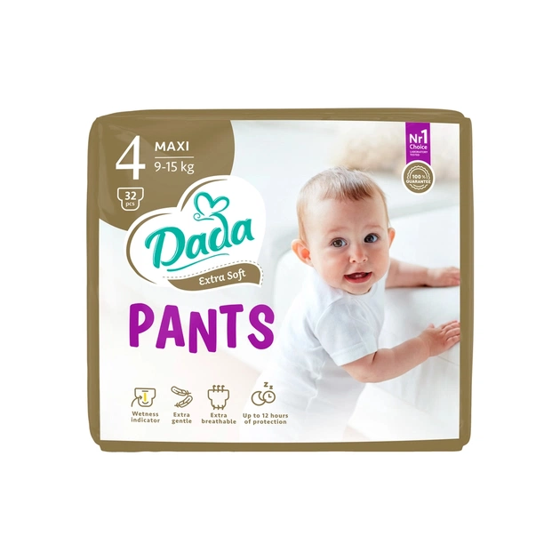 Підгузки Dada Extra Soft 4 Maxi (9-15 кг) 32 шт (4820174980689) - зображення 1