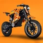 Конструктор Technic Racing Bike Off-Road (NO.47105) Orange 506 деталей - зменшене зображення 1