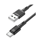 Дата кабель USB 2.0 AM to USB-C 1.0m 3A PVC X83 black HOCO (6931474770905) - зменшене зображення 1