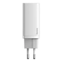 Зарядний пристрій Baseus 2xUSB 65W GaN (USB-C+USB-A) white (CCGAN2L-B02) - зменшене зображення 2