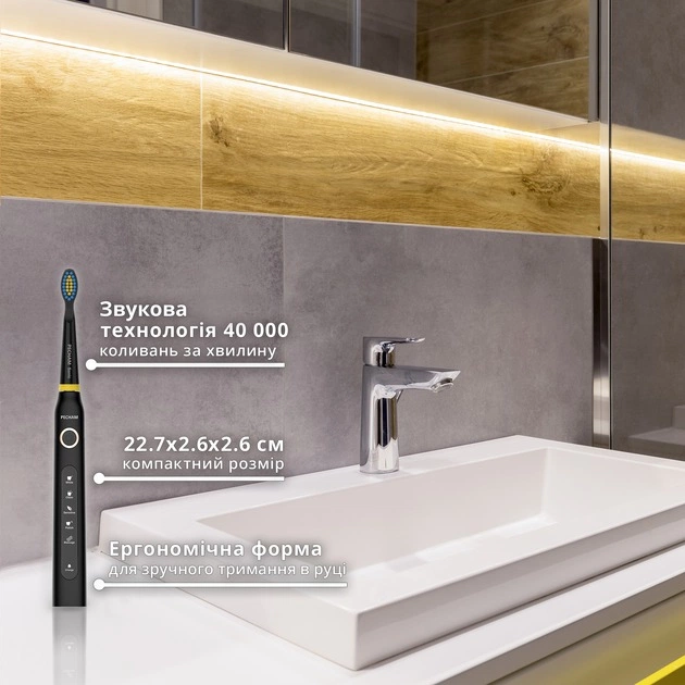 Електрична зубна щітка Pecham Travel PC-080 Black - зображення 5