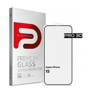 Скло захисне Armorstandart Pro 3D Apple iPhone 15 Black (ARM68217) зображення 1