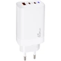 Зарядний пристрій XoKo 2xUSB-C PD65W + 1xUSB QC3.0 GaN white (XK-QC-630) - зменшене зображення 1