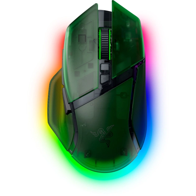 Мишка Razer Basilisk V3 Pro 35K Wireless/Bluetooth/USB Phantom Green (RZ01-05240300-R3G1) - зображення 1