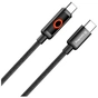 Дата кабель USB-C to USB-C 1.0m 3A PD60W black ColorWay (CW-CBPDCC103-BK) - зменшене зображення 2