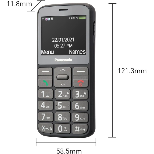 Мобільний телефон Panasonic KX-TU160 Grey (KX-TU160EXG) - picture 12