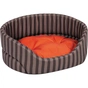 Лежак для тварин Природа "Coral 1" 46х36х24 см Коричневий/смужка (4823082429189) - зменшене зображення 1