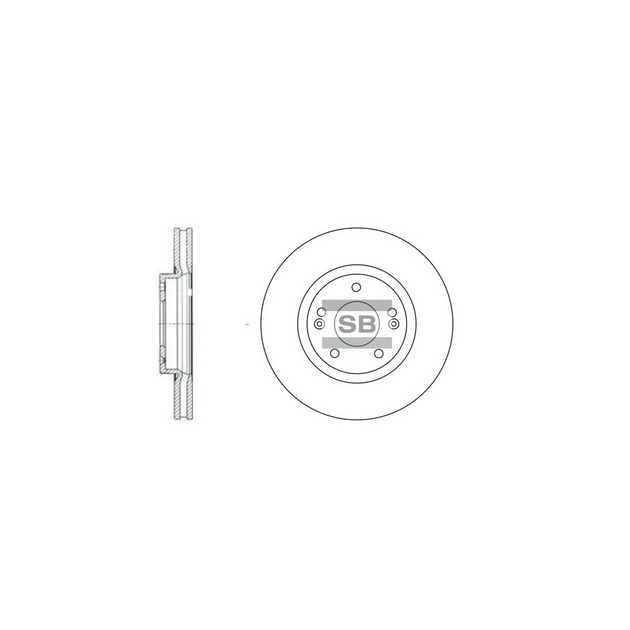 Гальмівний диск HI-Q SD1055 - зображення 1