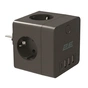 Сетевой адаптер 2E 4xТип F, 16A, 3xUSB-A, 1x USB-C, чёрный (2E-AD431BK) - уменьшенное изображение 1