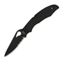 Ніж Spyderco Byrd Cara Cara 2 Black, полусеррейтор (BY03BKPS2) - зменшене зображення 1