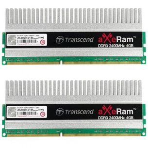 Модуль пам'яті для комп'ютера DDR3 8GB (2x4GB) 2400 MHz Transcend (TX2400KLH-16GK) зображення 1