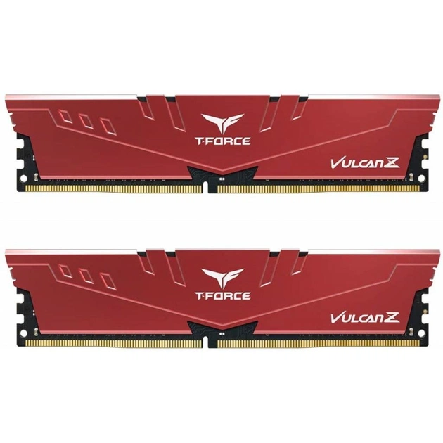 Модуль пам'яті для комп'ютера DDR4 8GB (2x4GB) 2666 MHz T-Force Vulcan Z Red Team (TLZRD48G2666HC18HDC01) - изображение 1