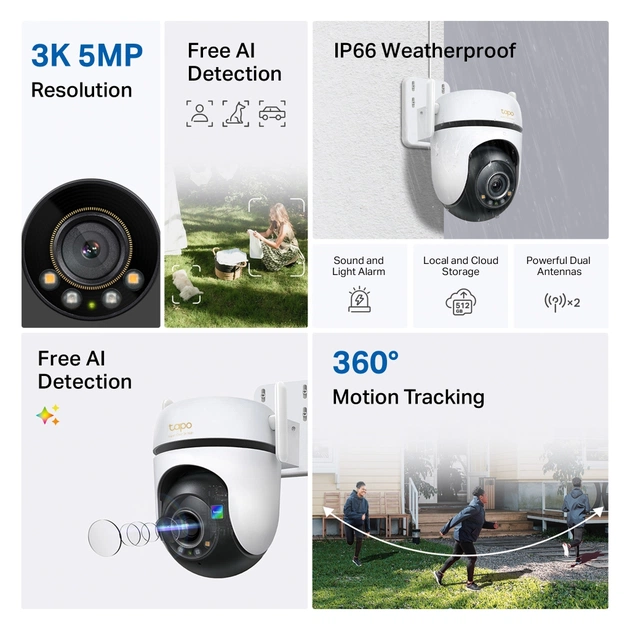 Камера відеоспостереження TP-Link TAPO-C530WS - зображення 5