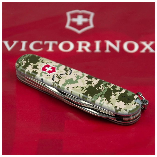 Ніж Victorinox Spartan Army 91 мм Піксель + Лого (1.3603.3_W3941p) - зображення 3