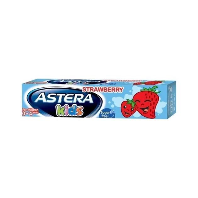 Дитяча зубна паста Astera Kids (0+) зі смаком полуниці 50 мл (3800013515464) - зображення 1
