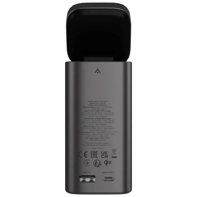 Батарея універсальна Canyon 15000mAh OnPower 150 Qi2 magnetic Grey (CNS-CPB150DG) - зображення 6