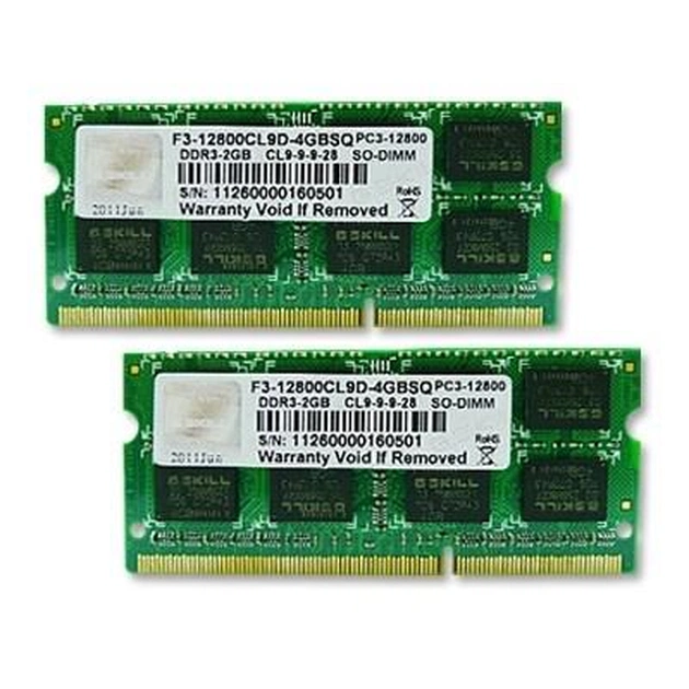 Модуль пам'яті для ноутбука SoDIMM DDR3 8GB (2x4GB) 1600 MHz G.Skill (F3-12800CL9D-8GBSQ) - изображение 1