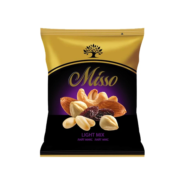 Горіхи Misso Асорті Лайт Мікс фруктово-горіхове 60 г (4820232570234) - изображение 1