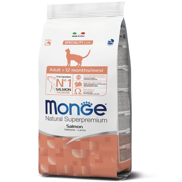 Сухий корм для кішок Monge CAT Adult з лососем 5 кг (8009470156010) - изображение 1
