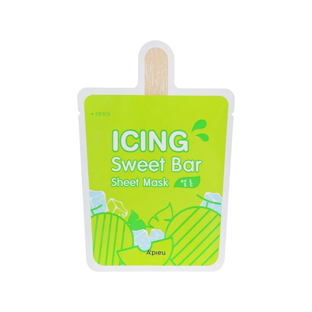 Маска для обличчя A'pieu Icing Sweet Bar Sheet Mask Melon диня 21 г (8809530047736) - изображение 1