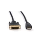 Кабель мультимедійний HDMI to DVI 24+1 5.0m Vinga (VCPHDMIDVI5) - зменшене зображення 3