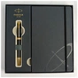 Ручка кулькова Parker INGENUITY Black Lacquer GT BP + блокнот Parker + подар.упак. GIFT24 (60 032b24) - зменшене зображення 3